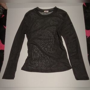 Ardene ~ Sheer Black Top ~ LARGE